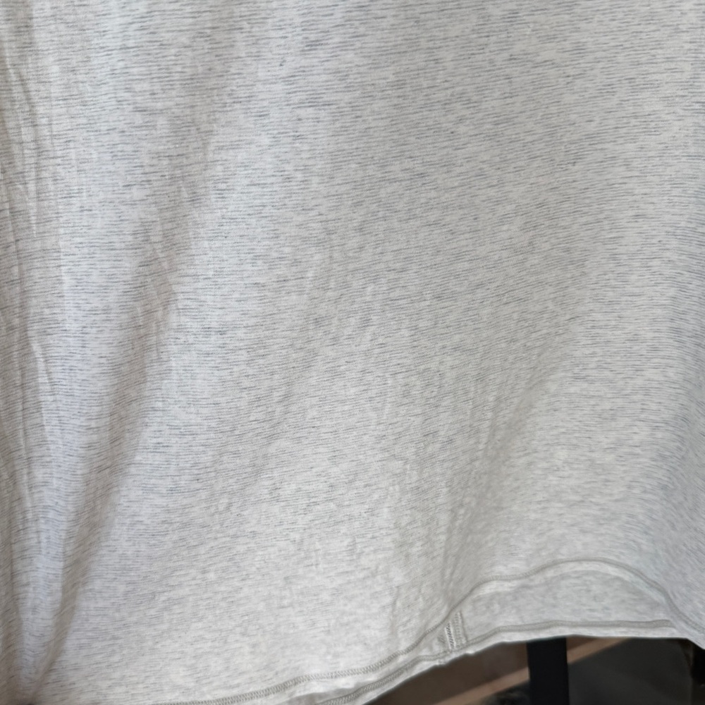 Lululemon Superb Short Sleeve Tee Wee Stripe Heathered Light grey ladder stich - Picture 7 of 11